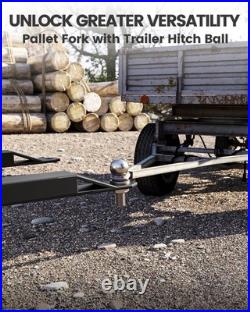 2600LBS 46 Heavy Duty Pallet Forks, Quick Attach Mount Tractor Forks Skid Steer