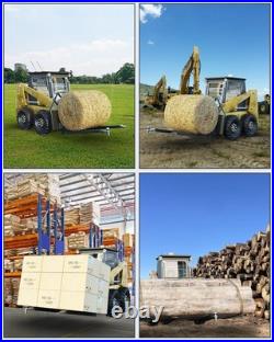 2600LBS 46 Heavy Duty Pallet Forks, Quick Attach Mount Tractor Forks Skid Steer