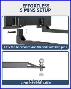 2600LBS 46 Heavy Duty Pallet Forks, Quick Attach Mount Tractor Forks Skid Steer