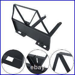 2600 LBS Heavy Duty Skid Steer Forks for Tractors Loaders Quick Attach Mount