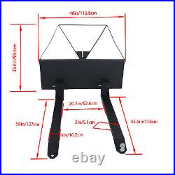 2600 LBS Heavy Duty Skid Steer Forks for Tractors Loaders Quick Attach Mount