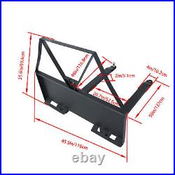 2600 LBS Heavy Duty Skid Steer Forks for Tractors Loaders Quick Attach Mount