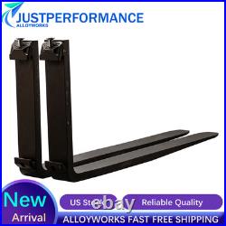 2PCS 2500lbs 42 Pallet Fork Blades Forklift Blades Fits Skid Tractors Loaders