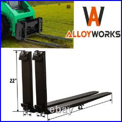 2Pack 2500lbs 42 Pallet Fork Blades Forklift Blades Fits Skid Tractors Loaders