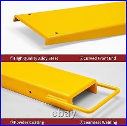 2Pcs 48 Pallet Fork Blades With 2pcs 60 X 5.5 Forklift Extension Lift 4000lbs