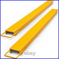 2Pcs 48 Pallet Fork Blades With 2pcs 60 X 5.5 Forklift Extension Lift 4000lbs