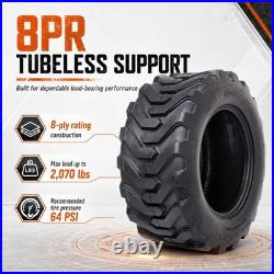 2X 23X8.50-12 Skid Steer Tires 23X8.5-12 SKS Tire 8PR Industrial 23 8.50 12 New