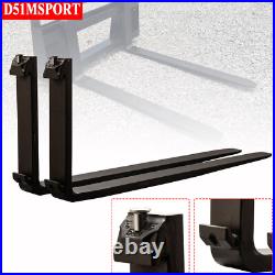 2X 4000lbs Pallet Fork Blades for Kubota Bobcat Skid Tractors Loaders 48 22H