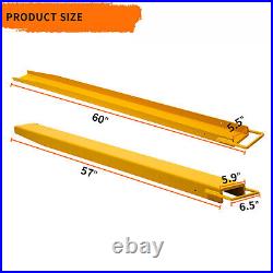 2X 42 Pallet Fork Blades And 2Pcs 60 X 5.5 Forklift Extension Lift 2500LBS