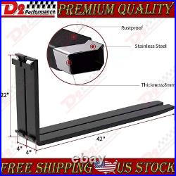 2X 48 4000lbs Pallet Fork Blades fit Kubota Bobcat Skid Tractors Loaders Steel