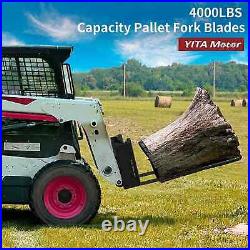 2 Packs 42 Pallet Fork Blades Forklift Blades for Skid Tractors Loaders 2500lbs