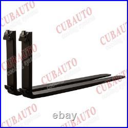 2 Packs 48'' 4000lbs Pallet Fork Blades Fit Kubota Bobcat Skid Tractors Loaders