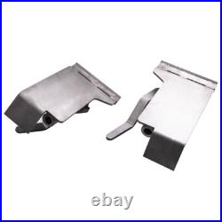 2 Pcs Skid Steer Quick Tach Conversion Adapter Set for Latch Box Weld On