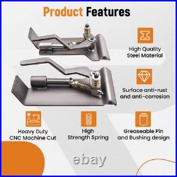 2 Pcs Universal Weld-On Skid Steer Quick Attach Conversion Adapter Quick Tach