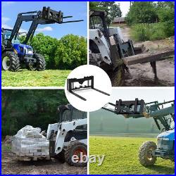 2 x 48 Pallet Fork Blades for Loaders and Tractors Durable 4000 lbs Heavy Duty