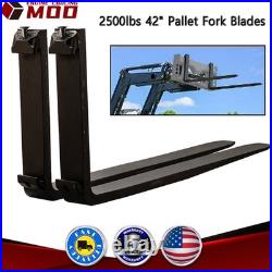 2pcs 42 2500lbs Pallet Fork Blades Forklift Blades For Skid Tractors Loaders