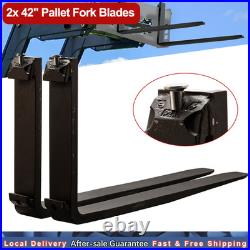 2x 42 Pallet Fork Blades Forklift Blades 2500lbs For Skid Tractors Loaders