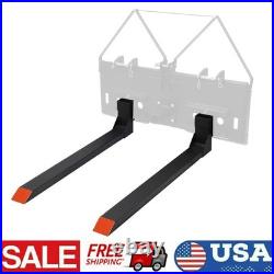 2x 46 4000lbs Skid Steer Pallet Fork for Kubota Bobcat Skid Tractors Loaders