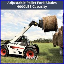 2x 46 4000lbs Skid Steer Pallet Fork for Kubota Bobcat Skid Tractors Loaders