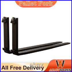 2x 48 Pallet Fork Blades Fits Kubota Bobcat Skid Tractors Loaders Steel 4000lbs 2x 48 Pallet Fork Blades Fits Kubota Bobcat Skid Tractors Loaders Steel 4000lbs
