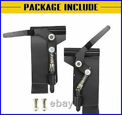 2x Skid Steer Loader Plate Latch Box Quick Attachment Conversion Adapter Weld On