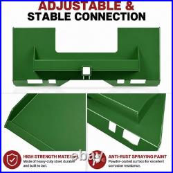 3000LBS 1/4 Inch Skid Steer Quick Attach Plate with 2 Inch Hitch Universal Mount