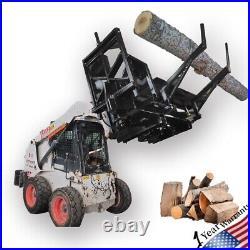 30t Firewood Wood Processor Log Splitter Skid Steer Attachment Forestry Machine