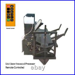 30t Firewood Wood Processor Log Splitter Skid Steer Attachment Forestry Machine