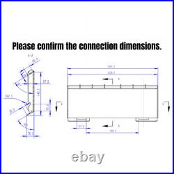 360°ROTATING Log Grapple Hydraulic For Bobcat Skid Steer Grabber Clip