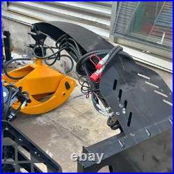 360°ROTATING Log Grapple Hydraulic For Bobcat Skid Steer Grabber Clip