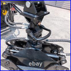 360°ROTATING Log Grapple Hydraulic For Bobcat Skid Steer Grabber Clip