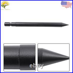39Hay Spear 1600lb Capacity Bale Spear For Skid Steer Loader Tractor Attachment
