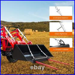 39 Hay Spear Bale Spear 4000lbs Skid Steer Loader Tractor Bucket Attachment