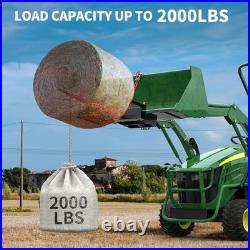 39 Hay Spear Bale Spears Bucket Skid Steer Tractor Loader Attachment 2000 LBS