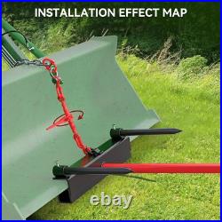 39 Hay Spear Bale Spears Bucket Skid Steer Tractor Loader Attachment 2000 LBS 39 Hay Spear Bale Spears Bucket Skid Steer Tractor Loader Attachment 2000 LBS