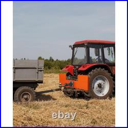 3/8In Tractor Skid Steer Attachment Plate with 2 Removable Trailer Hitch Receiver