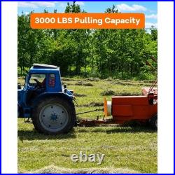 3/8In Tractor Skid Steer Attachment Plate with 2 Removable Trailer Hitch Receiver