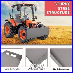3/8 Heavy-Duty Skid Steer Attachment Plate for Bobcat & Kubota Durable Steel