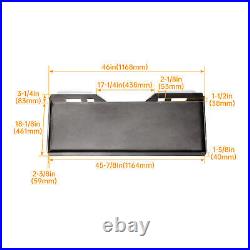 3/8 Mount Plate Skid Steer Adapter Loader Quick Attachment For Bobcat / Kubota