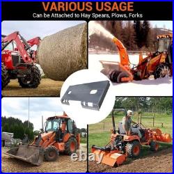 3/8 Quick Tach Mount Plate Adapter Fit Most Skid Steer Loader Attachment New