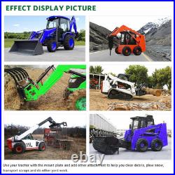 3/8 Quick Tach Mount Plate Adapter Fit Most Skid Steer Loader Attachment New