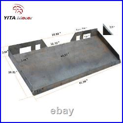 3/8 Quick Tach Mount Plate Skid Steer Heavy Steel Front Loader Bucket Plate US