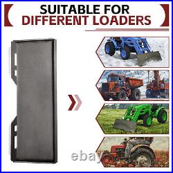 3/8 Skid Steer Attachment Mount Plate Universal Quick Attach For Kubota Bobcat