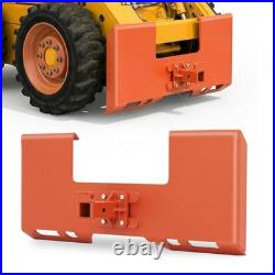 3/8 Skid Steer Attachment Plate Steel with 2 Removable Receiver For Most Loaders