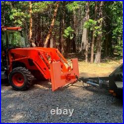 3/8 Skid Steer Attachment Plate Steel with 2 Removable Receiver For Most Loaders