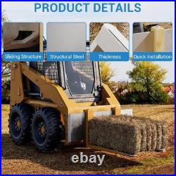 3/8 Skid Steer Attachment Plate Universal Quick Attach Mount Plate for Tractors