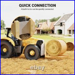 3/8 Skid Steer Attachment Plate Universal Quick Attach Mount Plate for Tractors