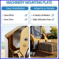 3/8 Skid Steer Attachment Plate Universal Quick Attach Mount Plate for Tractors