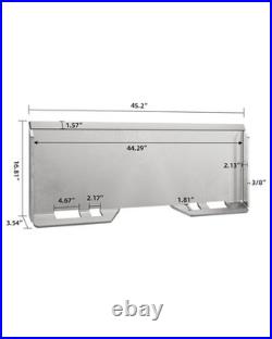 3/8 Skid Steer Attachment Plate Universal Quick Attach Mount Plate for Tractors