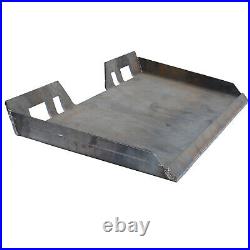 3/8 Skid Steer Loader Mount Plate Tractor Quick Attach Attachment Adapter Steel